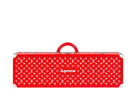 louis vuitton x supreme boite skateboard trunk monogram red|louis vuitton clothing lineup.